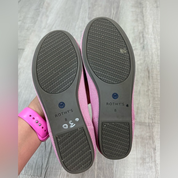 Rothys The Flat In Begonia Pink Rare Size 8 - Picture 5 of 8